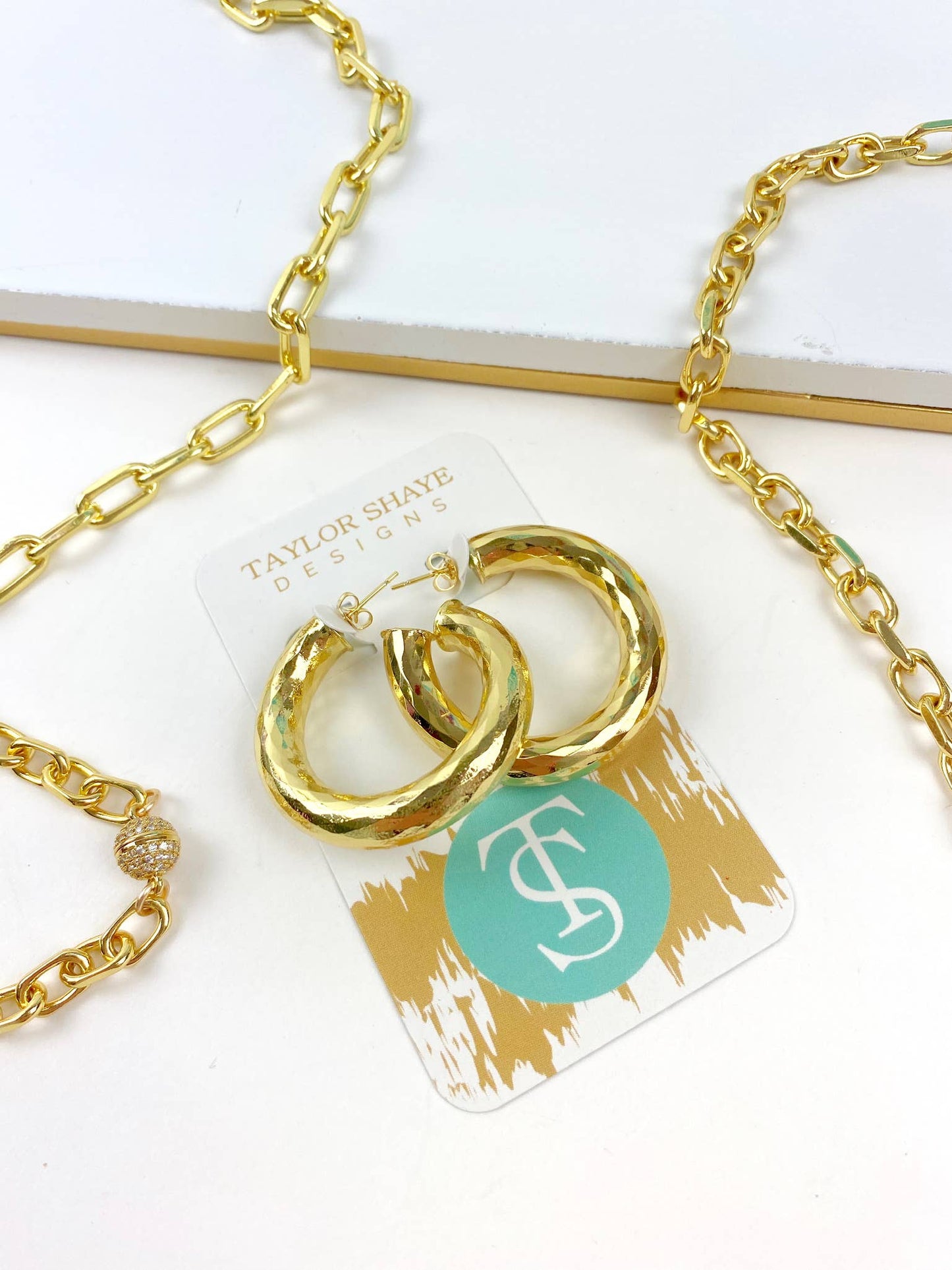 Taylor Shaye Designs - Raya Hoops: Large