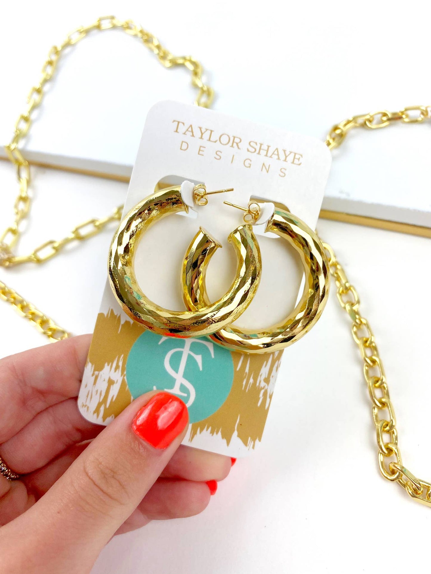 Taylor Shaye Designs - Raya Hoops: Large