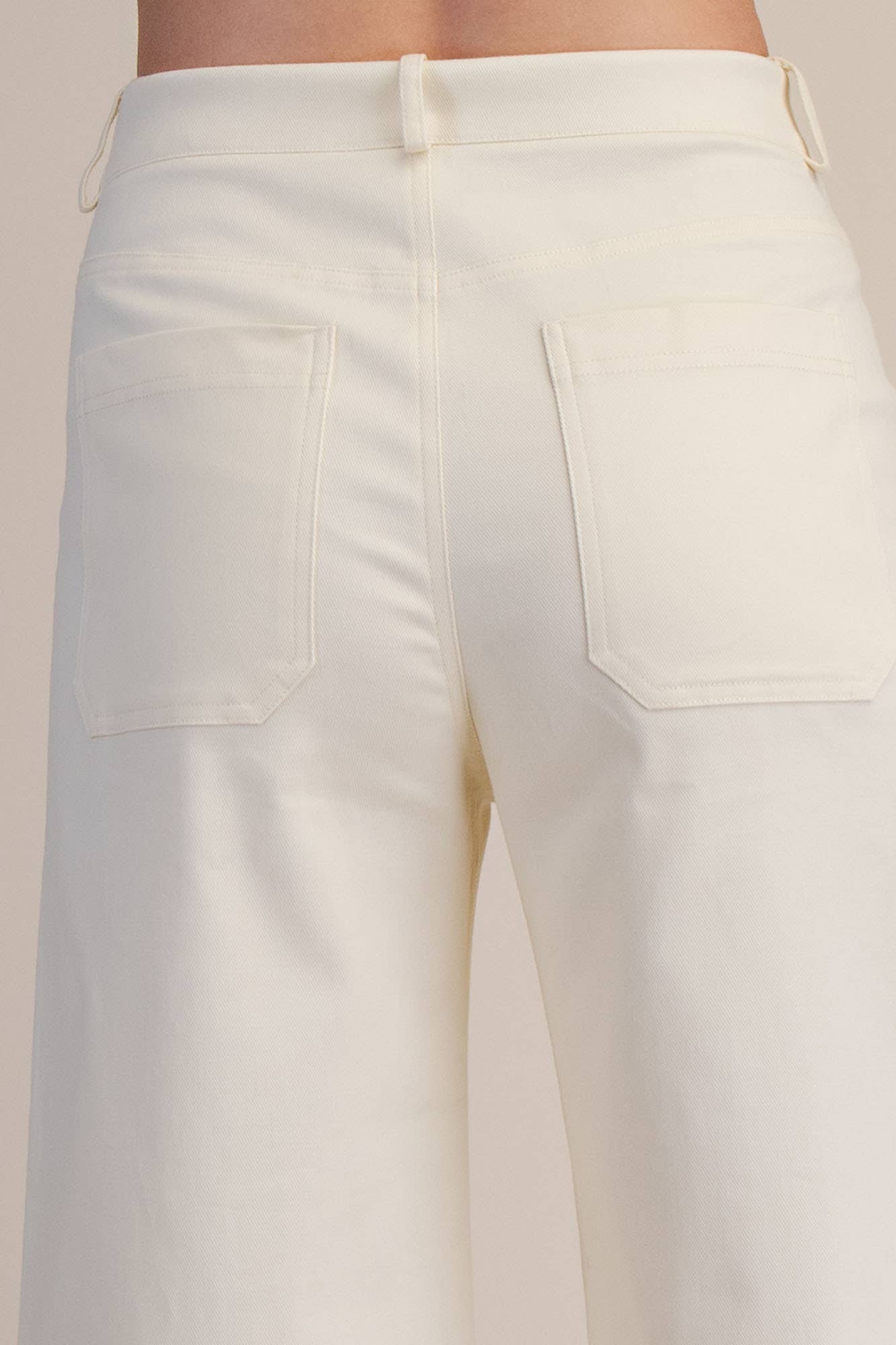 Glam - High Waist Wide Pants: Pink, S