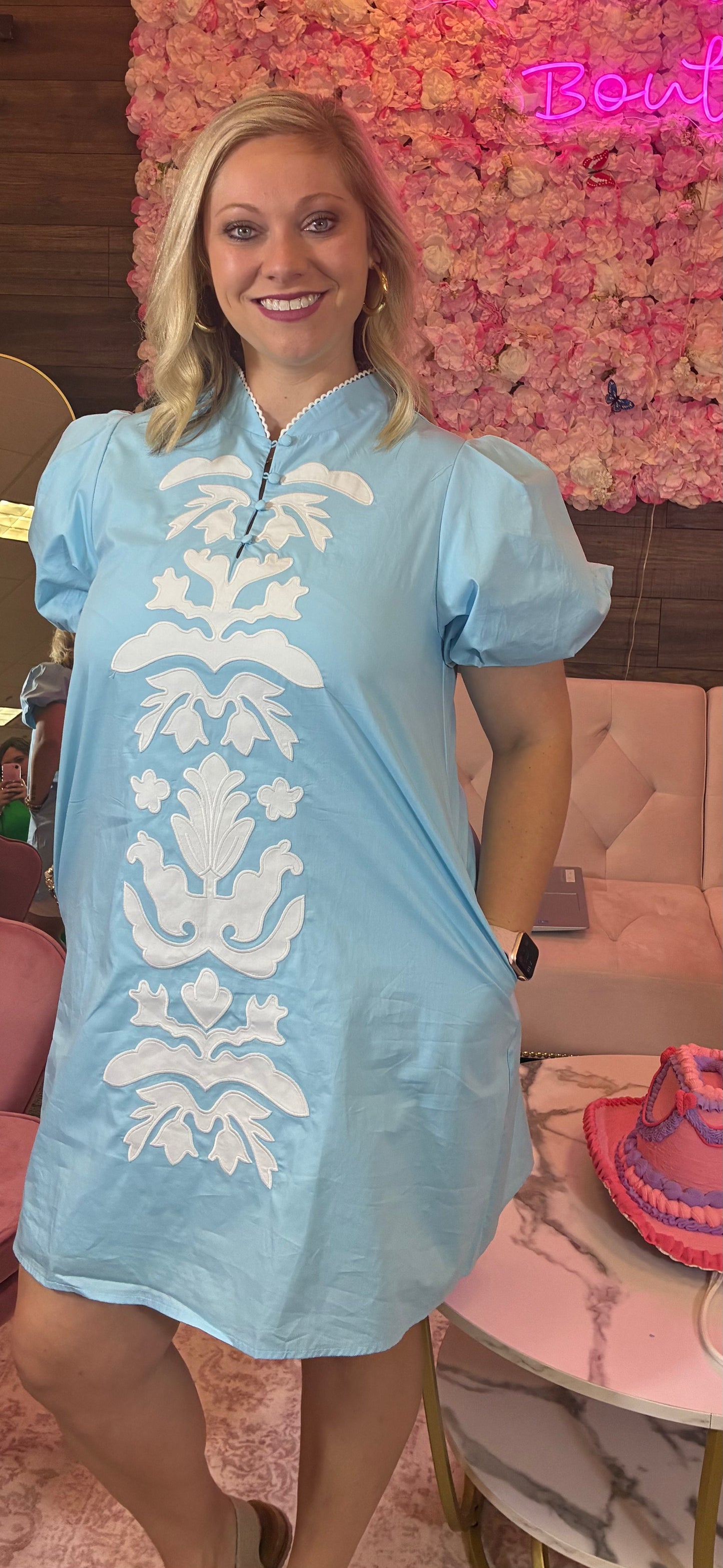 Jodifl Blue White mini dress