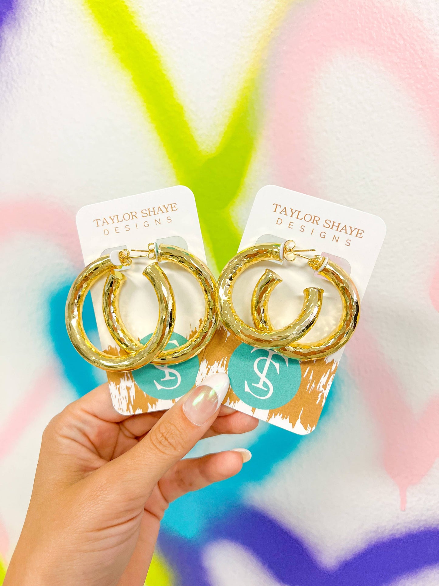Taylor Shaye Designs - Raya Hoops: Large